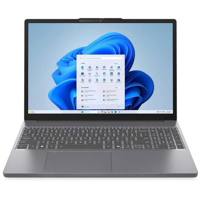Ноутбук Lenovo IdeaPad Slim 3 15IRH10 Intel Core i5-13420H/16Gb/SSD512Gb/15.3"/IPS/WUXGA/1920x1200/60Hz/NoOS/Luna Grey/1.59kg 83K100VEIN (83K100VEIN)