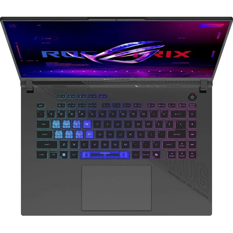 Ноутбук Asus ROG Strix G16 G614PR-RV027 Ryzen 9 8940HX 16Gb SSD1Tb NVIDIA GeForce RTX5070Ti 12Gb 16" IPS WUXGA (1920x1200) без ОС grey WiFi BT Cam (90NR0NJ7-M001J0)