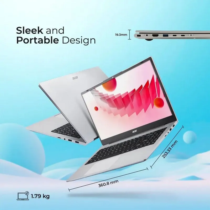 Ноутбук Acer Aspire 3 A325-42 AMD Ryzen 7 7730U/16Gb/SSD512Gb/15.6"/IPS/FHD/1920x1080/NoOS/Silver/1.78kg (ZN.N01SI.03U)