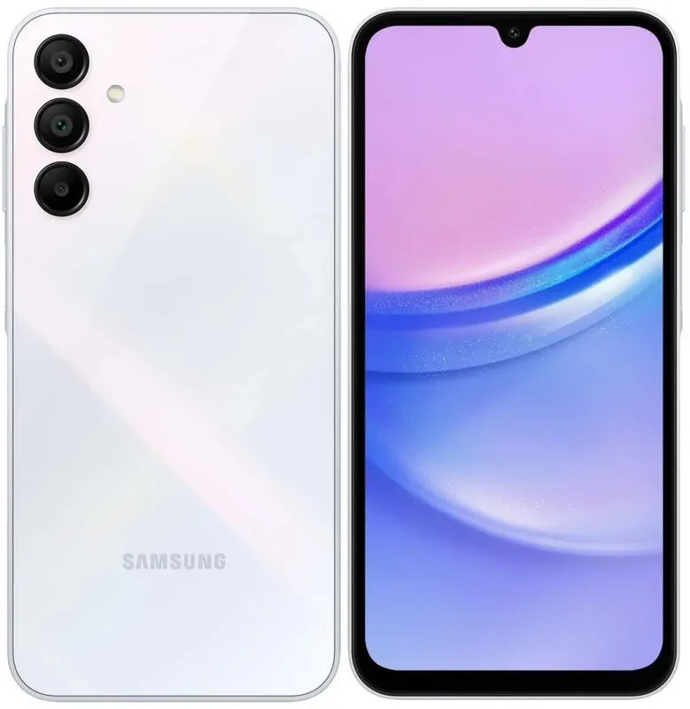 Смартфон Samsung SM-A155F Galaxy A15 128Gb 4Gb голубой моноблок 3G 4G 2Sim 6.5" 1080x2340 Android 14 50Mpix 802.11 a/b/g/n/ac NFC GPS GSM900/1800 GSM1900 TouchSc Micro SD max1024Gb