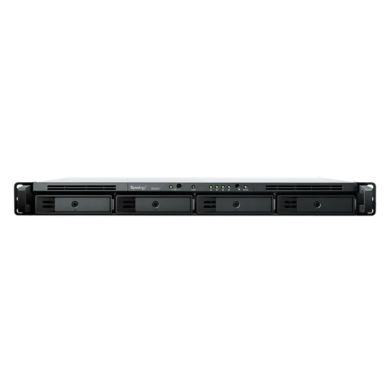 Система хранения Synology 1U DC2,6GhzCPU/2Gb/RAID0,1,10,5,6/upto 4hot plug HDDs SATA(3,5' or 2,5')/1xUSB3.2/2GigEth/1xExpslot/iSCSI/2xIPcam/1xRPS/1YW/no rail