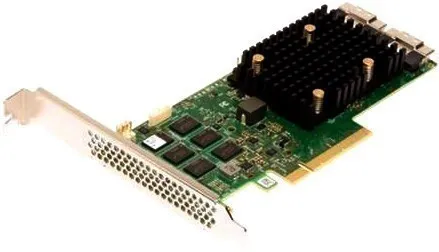 Контроллер Broadcom/LSI 9500-16i SGL (05-50077-02) (PCIe v4 x8 LP) Tri-Mode SAS/SATA/NVMe 12G HBA, 16port(2*int SFF8654), 3816 IOC, RTL, 1 year