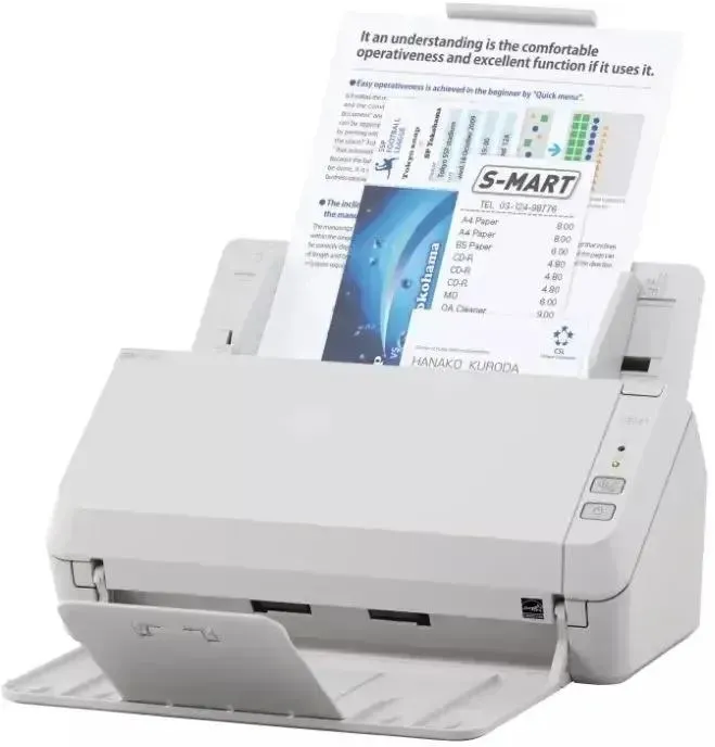 Ricoh scanner SP-1125N (Офисный сканер, 25 стр/мин, 50 изобр/мин, А4, двустороннее устройство АПД, USB 3.2, Gigabit Ethernet, светодиодная подсветка)(Замена PA03708-B011 SP-1125)