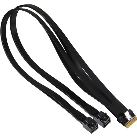 Кабель Supermicro CBL-SAST-1264F-100 Slimline x8 to 2x Slimline x4 64cm Cable