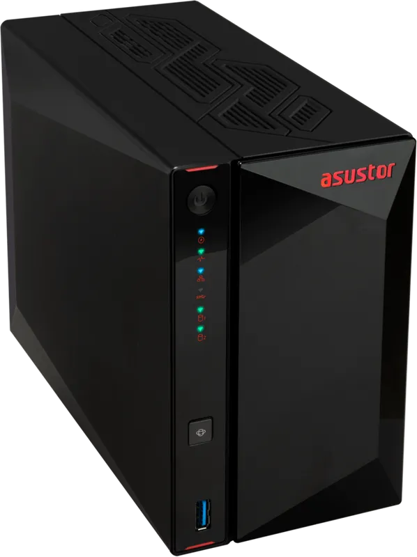 Cетевое хранилище ASUSTOR AS5402T 2-Bay NAS/Media player/Intel Celeron N5105 2.0GHz up to 2.9GHz, 4GB SO-DIMM DDR4, noHDD(HDD,SSD),/2x 2,5Gb (LAN)/3xUSB3.2,HDMI; 90IX01R1-BW3S20