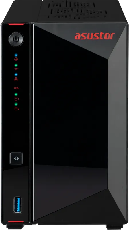 Cетевое хранилище ASUSTOR AS5402T 2-Bay NAS/Media player/Intel Celeron N5105 2.0GHz up to 2.9GHz, 4GB SO-DIMM DDR4, noHDD(HDD,SSD),/2x 2,5Gb (LAN)/3xUSB3.2,HDMI; 90IX01R1-BW3S20