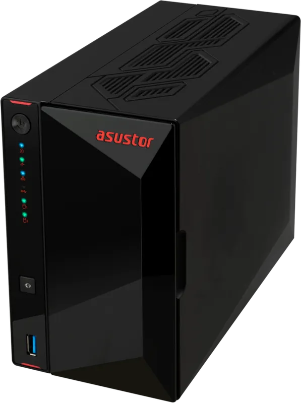 Cетевое хранилище ASUSTOR AS5402T 2-Bay NAS/Media player/Intel Celeron N5105 2.0GHz up to 2.9GHz, 4GB SO-DIMM DDR4, noHDD(HDD,SSD),/2x 2,5Gb (LAN)/3xUSB3.2,HDMI; 90IX01R1-BW3S20