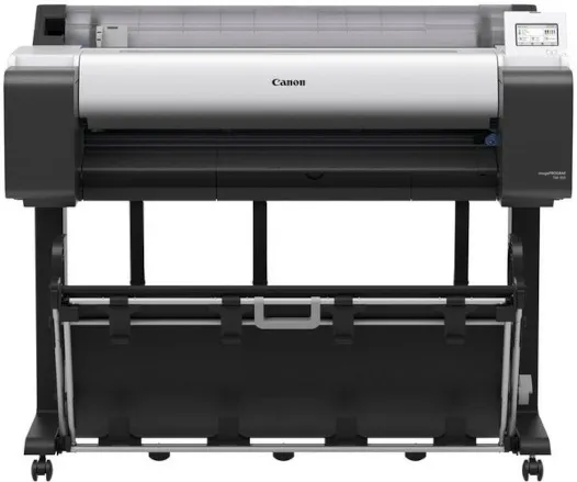 Широкоформатный принтер Canon imagePROGRAF TM-350 (36", A0, 5 цветов, A0 за 32 сек, 2400 x 1200 dpi, 2048 Мб, Диаметр втулки 2/3 дюйма, USB, Ethernet, Wi-Fi, печать на рулонах и листах, авторезак, подставка)