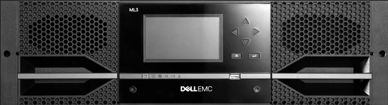 DELL EMC ML3 Tape Library 3U/ Cleaning Cartridge with Barcode Labels ,1 pack/ PSU/ Rails