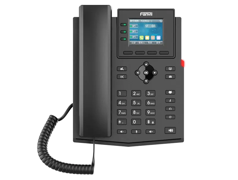 SIP-Телефон 2-проводной Fanvil 2 Wire Phone Energy-saving mode 6 Parties conference 3 Line Key HD voice 4 SIP Line Back light Opus+IPV6 PSU