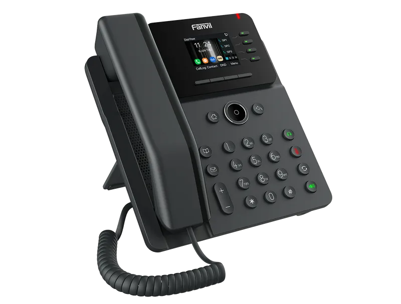 Fanvil Enterprise Phone 6-Party Local Conference HD voice 4 SIP lines 4 Line key 2.4 Inch color screen Opus+IPV6 12 DSS keys PSU