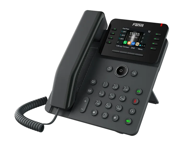 SIP-Телефон Fanvil Enterprise Phone 6-Party Local Conference HD voice 6 SIP lines 2.8 Inch color screen Opus+IPV6 15 DSS Key  PSU