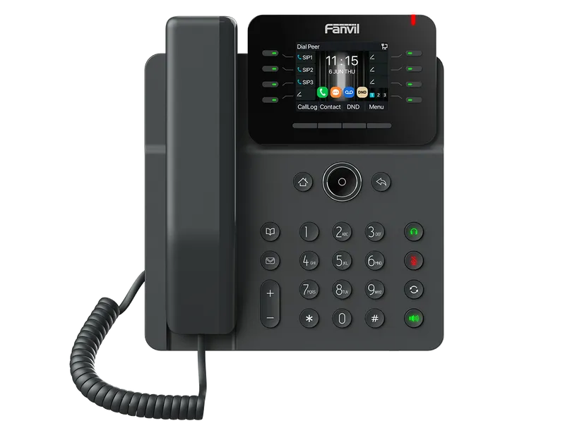 SIP-Телефон Fanvil Enterprise Phone 6-Party Local Conference HD voice 6 SIP lines 2.8 Inch color screen Opus+IPV6 15 DSS Key  PSU