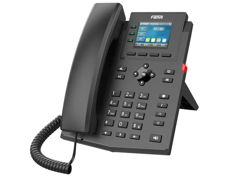 SIP-Телефон 2-проводной Fanvil 2 Wire Phone Energy-saving mode 6 Parties conference 3 Line Key HD voice 4 SIP Line Back light Opus+IPV6 PSU