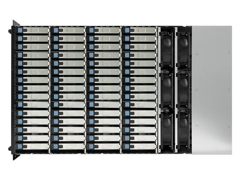 AIC 4U 60x 3.5” hot-swap bays, hot-swap JBOD with dual SAS 12G expander controller, dual BMC, tool-less HDD tray,1200W 1+1 hot-swap redundant 80+ Platinum, tool-less rail kit (35X series)