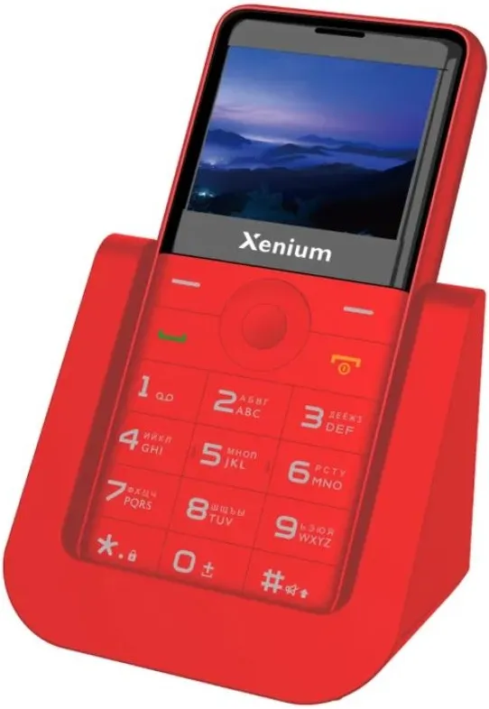 Мобильный телефон Xenium X700 красный моноблок 2Sim 2.31" 240x320 Nucleus 0.3Mpix GSM900/1800 MP3 FM microSD max32Gb