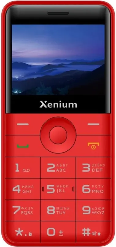 Мобильный телефон Xenium X700 красный моноблок 2Sim 2.31" 240x320 Nucleus 0.3Mpix GSM900/1800 MP3 FM microSD max32Gb