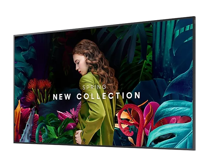 Панель Samsung 65" QB65C черный VA LED 8ms 16:9 DVI HDMI M/M матовая 4000:1 350cd 178гр/178гр 3840x2160 DP RCA Да 4K USB 18.1кг