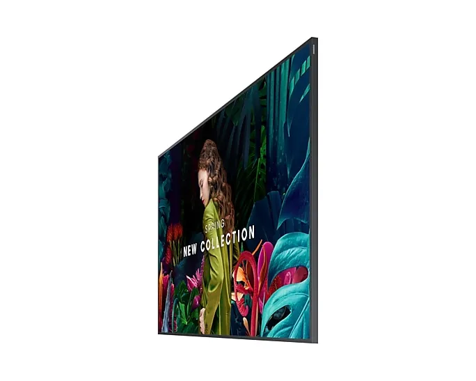 Панель Samsung 65" QB65C черный VA LED 8ms 16:9 DVI HDMI M/M матовая 4000:1 350cd 178гр/178гр 3840x2160 DP RCA Да 4K USB 18.1кг