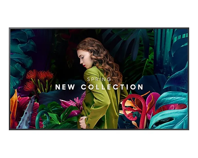 Панель Samsung 65" QB65C черный VA LED 8ms 16:9 DVI HDMI M/M матовая 4000:1 350cd 178гр/178гр 3840x2160 DP RCA Да 4K USB 18.1кг