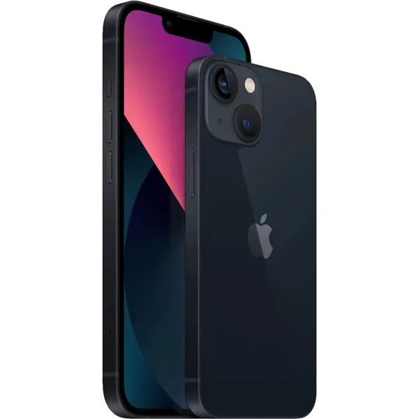 Смартфон Apple A2633 iPhone 13 128Gb 4Gb темная ночь моноблок 3G 4G 1Sim 6.1" 1170x2532 iOS 15 12Mpix 802.11 a/b/g/n/ac/ax NFC GPS GSM900/1800 GSM1900 Protect