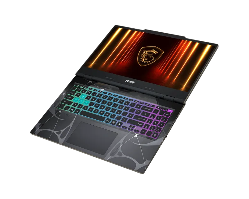 Ноутбук MSI Cyborg 15 B2RWEKG-272XRU Core 5 210H 16Gb SSD512Gb NVIDIA GeForce RTX5050 8Gb 15.6" IPS FHD (1920x1080) FreeDOS black WiFi BT Cam (9S7-15Q342-272)