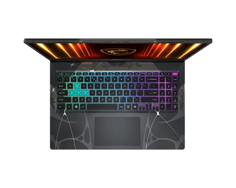 Ноутбук MSI Cyborg 15 B2RWEKG-272XRU Core 5 210H 16Gb SSD512Gb NVIDIA GeForce RTX5050 8Gb 15.6" IPS FHD (1920x1080) FreeDOS black WiFi BT Cam (9S7-15Q342-272)