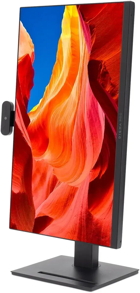 Моноблок Digma Pro Vision 23.8" Full HD Ryzen 3 5425U (1.8) 8Gb SSD256Gb RGr CR Windows 11 Pro Eth WiFi BT 90W клавиатура мышь Cam черный 1920x1080