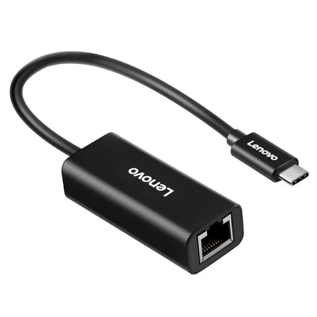 Адаптер для ноутбука Lenovo ThinkPad LX0804 черный USB-C to Ethernet Adapter