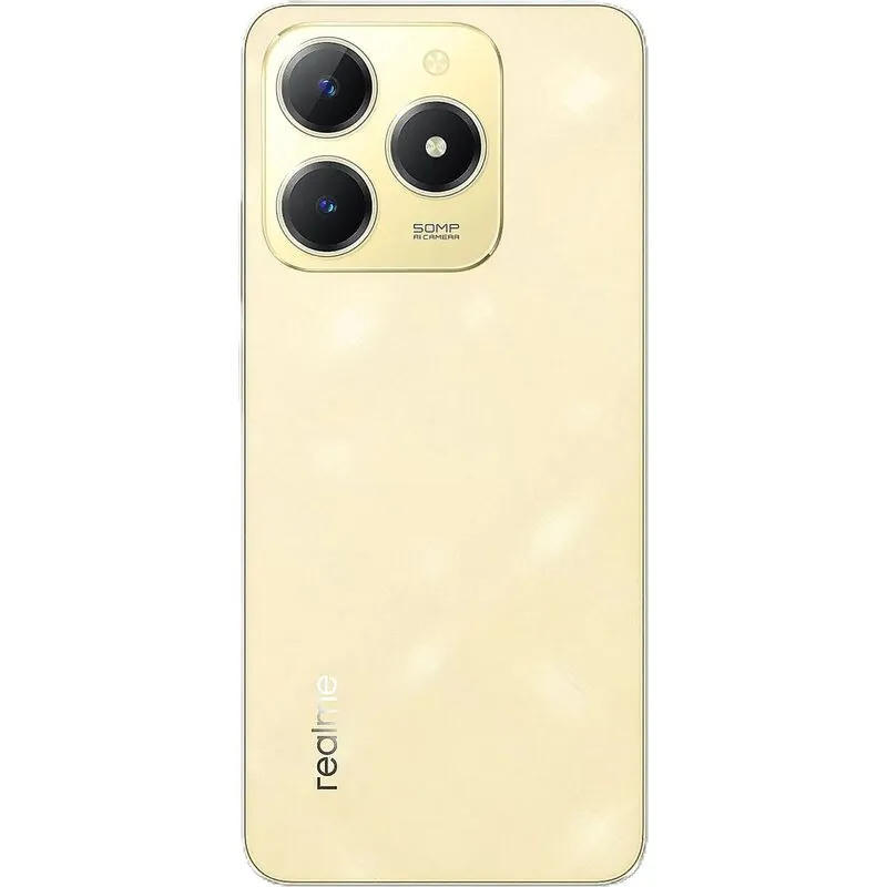 Смартфон Realme RMX3930 C61 128Gb 6Gb блестящий золотой моноблок 3G 4G 6.67" 720x1600 Android 13 50Mpix 802.11 a/b/g/n/ac NFC GPS GSM900/1800 GSM1900 TouchSc