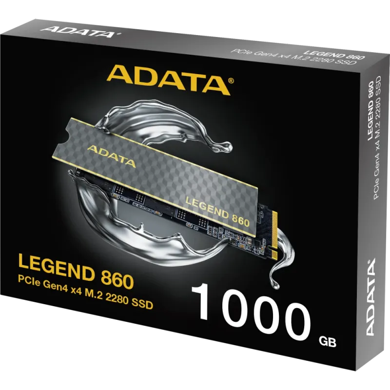 Накопитель SSD A-Data PCIe 4.0 x4 1TB SLEG-860-1000GCS Legend 860 M.2 2280