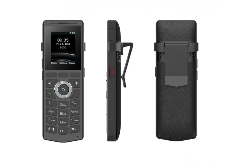 SIP-Телефон Fanvil IPCT PHONE 2.0” 240x320 Color LCD 2 SIP Line 1 PTT Key Indoor: 100 m Outdoor Range: 700 m Up to more bases/handsets: 20 bases, every base can connect up to 30 handsets Up to more simultaneous c