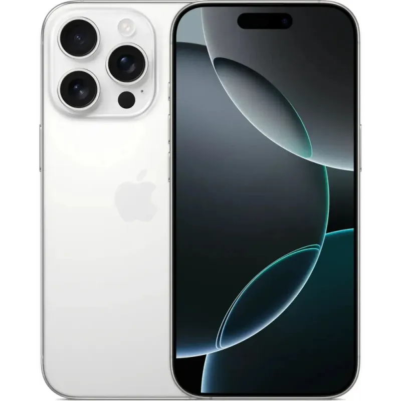 Смартфон Apple A3293 iPhone 16 Pro 128Gb белый титан моноблок 3G 4G 1Sim 6.3" 1206x2622 iOS 18 48Mpix 802.11 a/b/g/n/ac/ax/be NFC GPS Protect