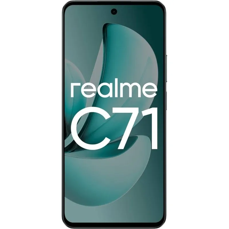 Смартфон Realme RMX5303 C71 128Gb 6Gb зеленый моноблок 3G 4G 2Sim 6.67" 720x1604 Android 15 50Mpix 802.11 a/b/g/n/ac NFC GPS GSM900/1800 GSM1900 FM