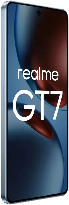 Смартфон Realme RMX5061 GT 7 256Gb 12Gb голубой моноблок 3G 4G 6.78" 1264x2780 Android 15 50Mpix 802.11 a/b/g/n/ac/ax/be NFC GPS GSM900/1800 GSM1900