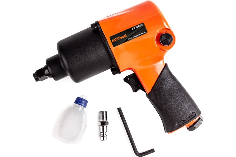 Гайковерт Av Steel AV-720570 119л/мин оранжевый/черный