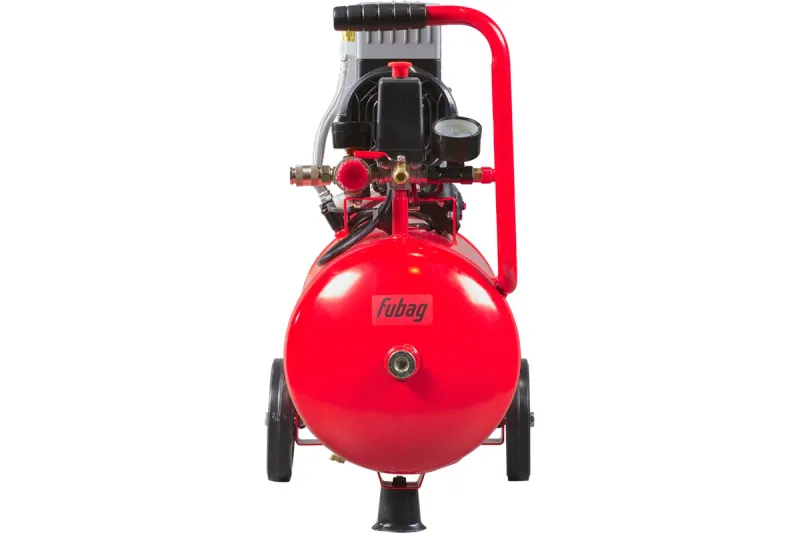 Компрессор поршневой Fubag OLS 190/24 CM1.6 безмасляный 190л/мин 24л 1200Вт красный/черный
