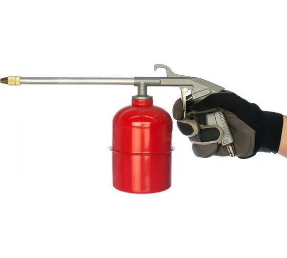 Пистолет для вязких жидкостей Fubag 110111 130л/мин бак:0.9л красный