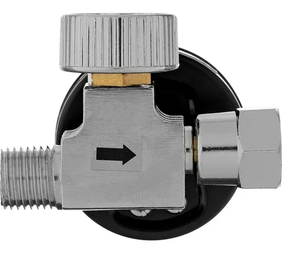 Регулятор давления для компрессоров Denzel K1500 1500л/мин черный