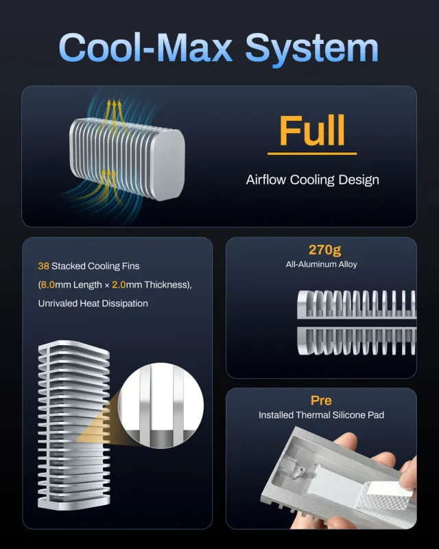 TerraMaster D1 SSD PLUS DAS/up to 1 SSD PCIe NVMe M.2 2280/1xUSB4(40Gbps)/1YW