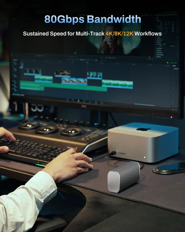 TerraMaster D1 SSD PLUS DAS/up to 1 SSD PCIe NVMe M.2 2280/1xUSB4(40Gbps)/1YW