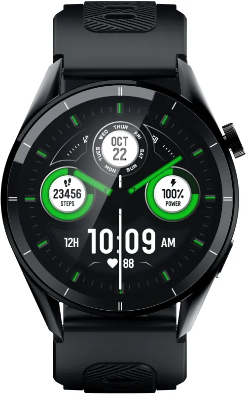 Смарт-часы Tecno Watch 3 Pro 1.43" AMOLED корп.черный рем.черный (WP03)