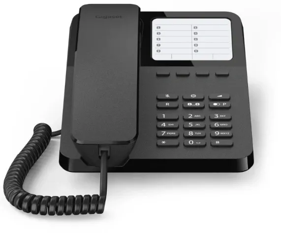 Телефон проводной Gigaset DESK400 черный