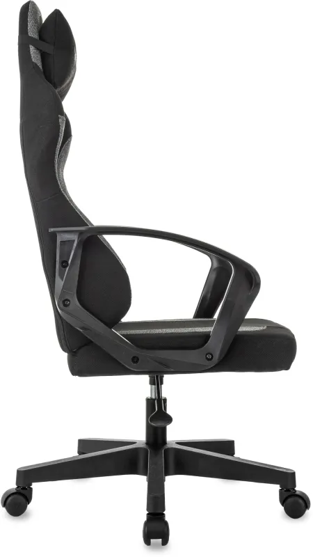 Кресло игровое Knight Optimum черный/серый крестов. пластик