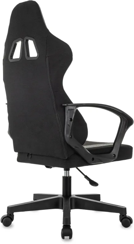 Кресло игровое Knight Optimum черный/серый крестов. пластик