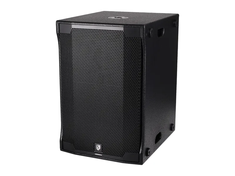 Сабвуфер Intrend [ILS-S315A] активный, корпусной. 3-канальный усилитель; 15"НЧ, 38-150 Гц, SPL 130 дБ, НЧ 2000 Вт + ВЧ 2х 800 Вт, 8 Ом. Крепление для установки штанги M20. Цвет чёрный, корпус дерево.