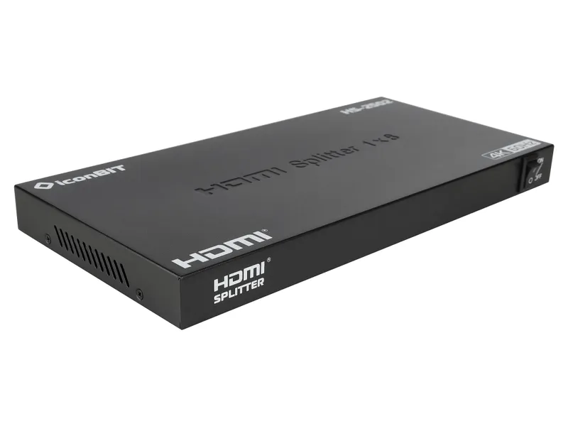 Усилитель-распределитель HDMI IconBIT [HS-2502] 1x8, поддержка 4К60