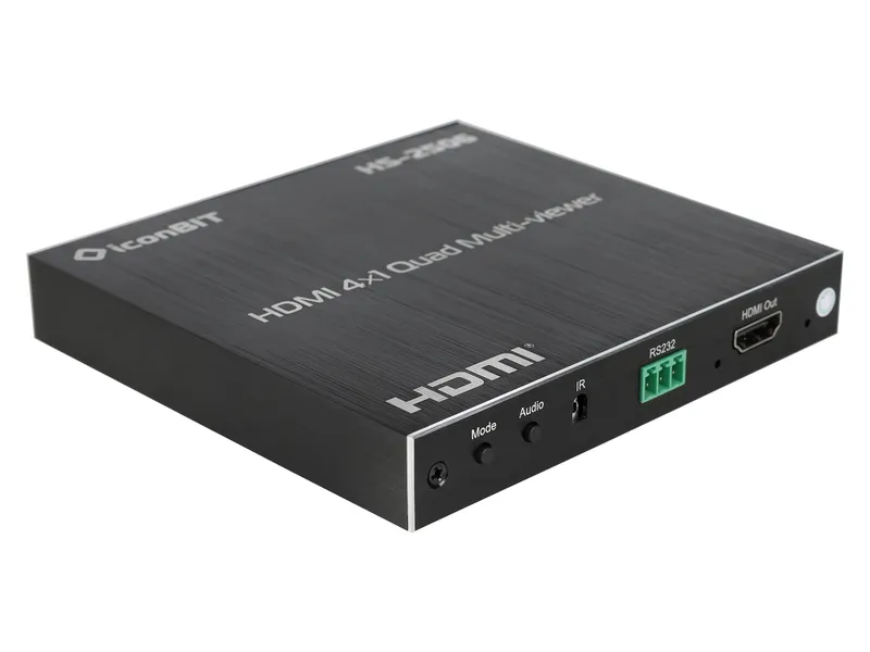 Презентационный коммутатор HDMI IconBIT [HS-2506] 4x1 с функцией мультивьювера, поддержка разрешения 4К60