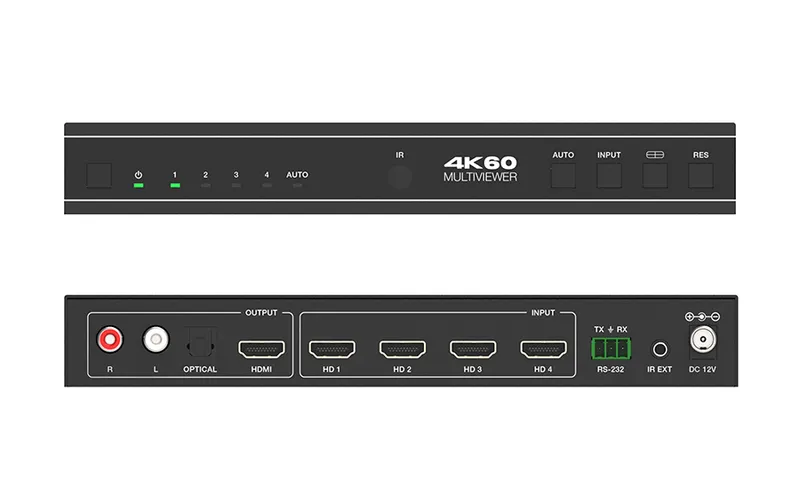 Бесподрывный коммутатор Infobit [iSwitch 401MV] 4K60 4x1 с многооконными функциями