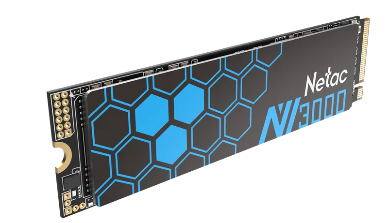 SSD накопитель Netac SSD NV3000 250GB PCIe 3 x4 M.2 2280 NVMe 3D NAND, R/W up to 3000/1400MB/s, IOPS(R4K) 160K/120K, TBW 150TB, with heat sink, 5y wty